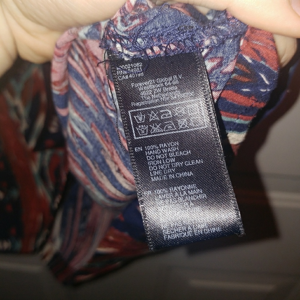 F21 | aztec boho slip on summer dress M - Picture 4 of 4